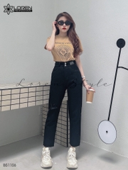 Quần jean baggy nữ LOREN 2 nút  B51106