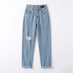Quần jean baggy nữ LOREN 2 nút  B51106