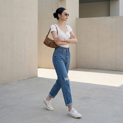 Quần jean baggy nữ LOREN 2 nút  B51106