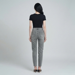Quần jean baggy nữ LOREN wash rách B51107