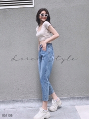 Quần jean baggy nữ LOREN kiểu túi B51108