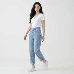 Quần jean baggy nữ LOREN nút kiểu B51114