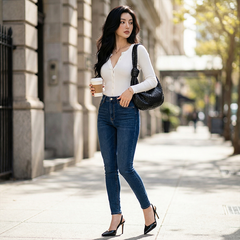 Quần jean skinny nữ LOREN co giãn B51115