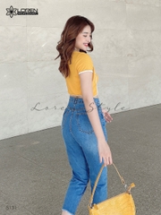 Quần jean baggy LOREN xẻ tua B5131