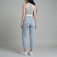 Quần jean baggy LOREN rách tua B5144