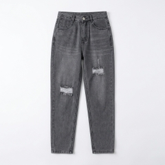 Quần jean baggy LOREN rách xám B5193