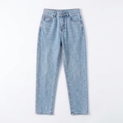 Quần jean baggy LOREN trơn xanh B5432