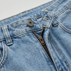 Quần jean baggy LOREN trơn xanh B5432