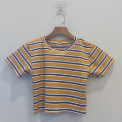 Áo croptop sọc vàng A6328