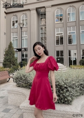 Đầm cut out đỏ C1176