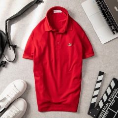 Áo thun nam cổ trụ lacoste đỏ N2005