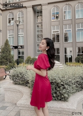 Đầm cut out đỏ C1176