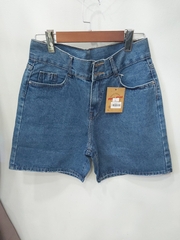 Quần jean ngố 2 nút trơn xanh B5230