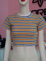 Áo croptop sọc vàng A6328
