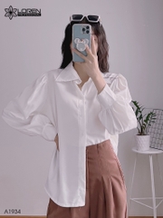 Áo sơ mi nữ LOREN cổ nhọn A1934