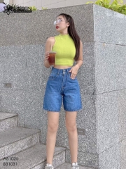 Quần jean ngố nữ LOREN 2 nút B31031