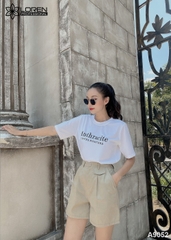 Set quần short áo thun trắng A9052