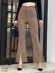 Quần tây ống loe nữ Loren xẻ lai B11023