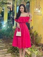 Đầm LOREN bẹt vai bèo C11030