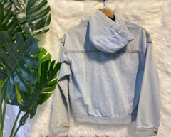 Áo khoác jean LOREN kiểu nón xanh A4086