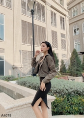 Áo khoác kaki xanh A4078