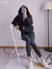 Áo khoác LOREN dù 2 túi hộp A4944