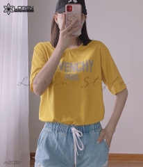 Áo thun nữ LOREN givenchy vàng A2051