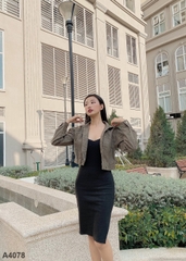 Áo khoác kaki xanh A4078