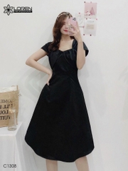 Đầm đắp ngực đen C1308