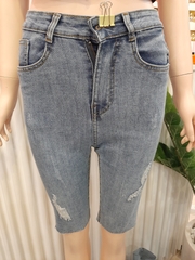 Quần jean ngố tua xanh B5235