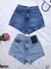 Quần jean short rách xanh B5121