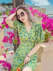 Đầm LOREN hoa nhí dáng chữ A C1928