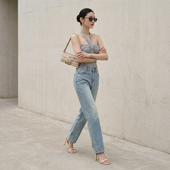 Quần Jean ống suông Nữ LOREN PT11133