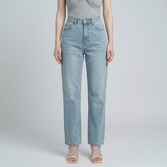 Quần Jean ống suông Nữ LOREN PT11133