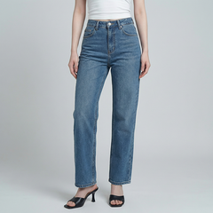 Quần Jean ống suông Nữ LOREN PT11133