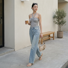 Quần Jean ống suông Nữ LOREN PT11133