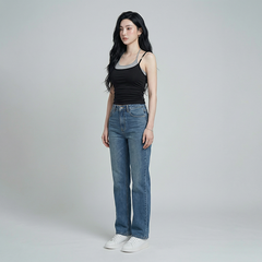 Quần Jean ống suông Nữ LOREN PT11134