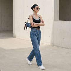 Quần Jean ống suông Nữ LOREN PT11134