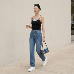 Quần Jean ống suông Nữ LOREN PT11134