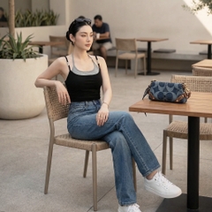 Quần Jean ống suông Nữ LOREN PT11134