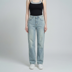 Quần Jean ống suông Nữ LOREN PT11134