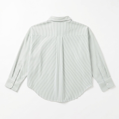 Áo sơ mi nữ form rộng LOREN cotton Oxford tối giản WASH11140