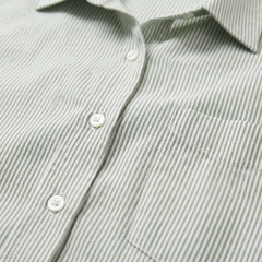 Áo sơ mi nữ form rộng LOREN cotton Oxford tối giản WASH11140