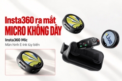 Insta360 ra mắt micro thu âm không dây Insta360 Mic trang bị màn hình mực điện tử E-Ink tùy biến