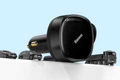 Tẩu sạc xe hơi kèm dây rút Baseus Enjoyment gọn gàng