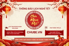 Thông báo lịch nghỉ Tết Nguyên Đán Bính Ngọ 2026 Chube.vn