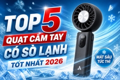 Top 5 quạt cầm tay có sò lạnh tốt nhất đáng mua 2026