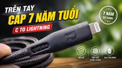 Trên tay Cáp 7 năm tuổi C to Lightning MFi RAVPower CB1005
