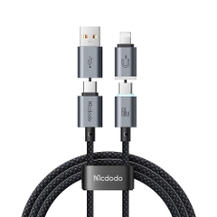 Cáp Sạc Nhanh Đa Năng Mcdodo Nexus 4 in 1 USB/Type-C to Type-C/Lightning 60W