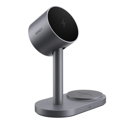 Đế Sạc Không Dây Để Bàn 2-in-1 AUKEY LC-MC213 Qi2 25W